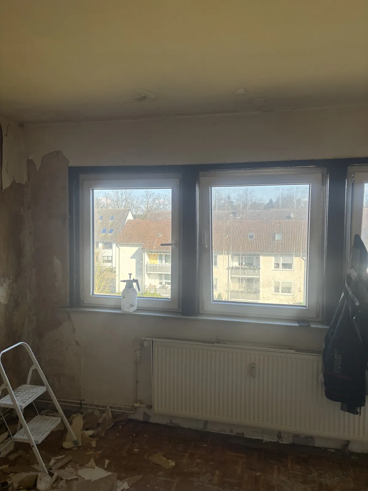 Raum vor der Bodenverlegung